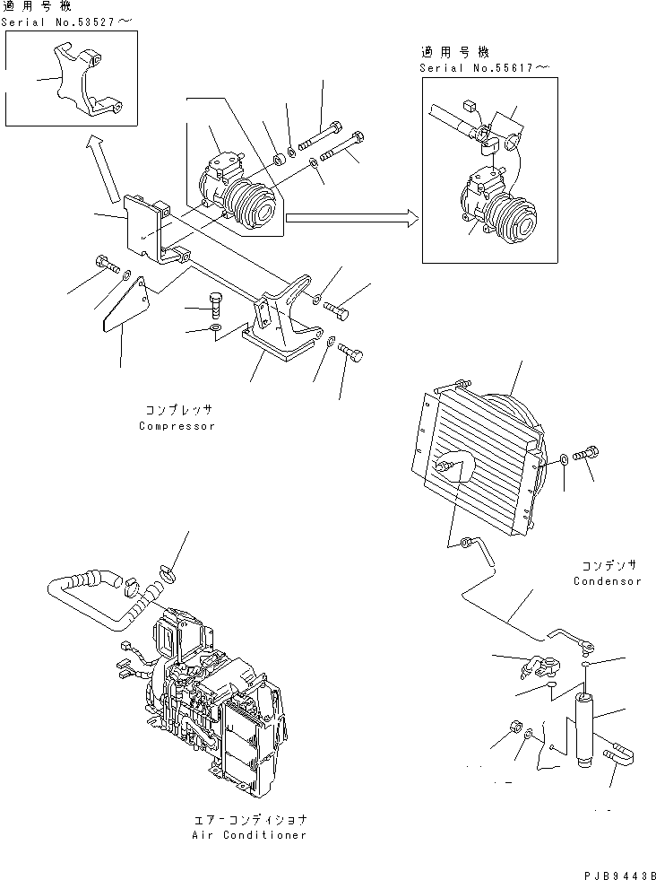Excavators Komatsu / PC220-6 S/N 50001-UP(pc220-6c) / AIR CONDITIONER (UNIT)(#52852-)(211140 : K0700-01A0D)