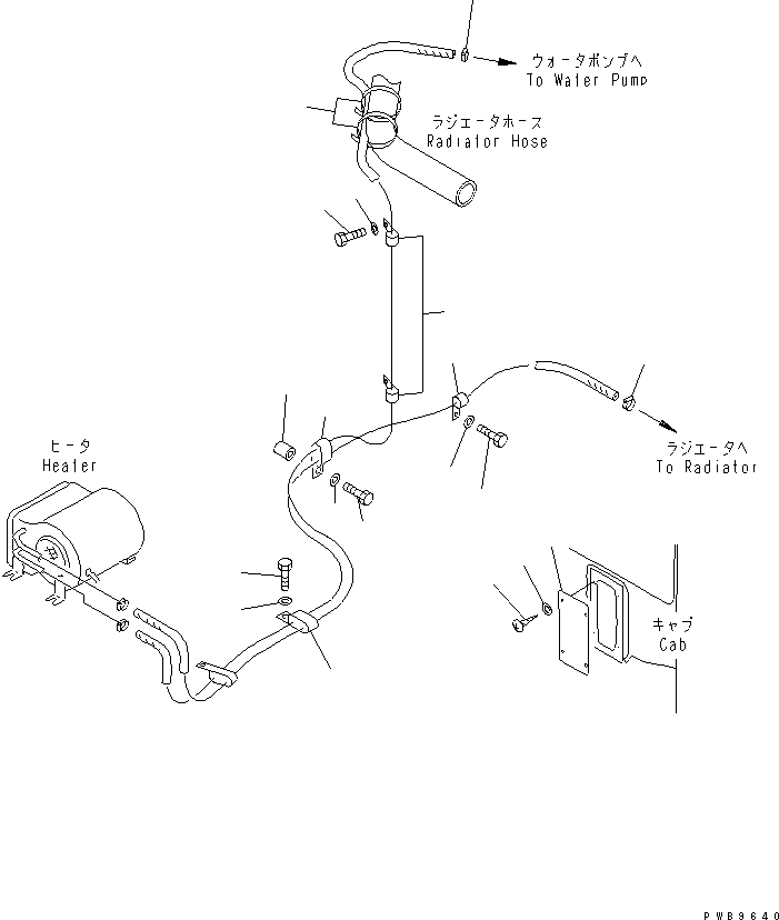Excavators Komatsu / PC220-6 S/N 50001-UP(pc220-6c) / CAR HEATER (CLIPING)(#52852-)(211210 : K0700-01B0B)