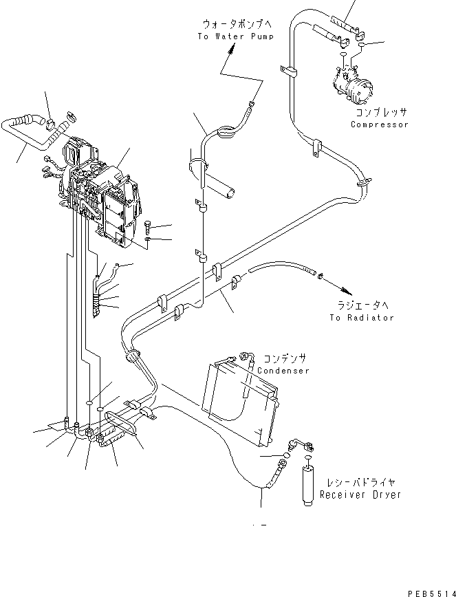 Excavators Komatsu / PC220-6 S/N 50001-UP(pc220-6c) / FLOOR FRAME (ELECTRIC GOVERNOR CONTROL) (AIR CONDITIONER UNIT)(#52852-)(211740 : K1110-17A0A)