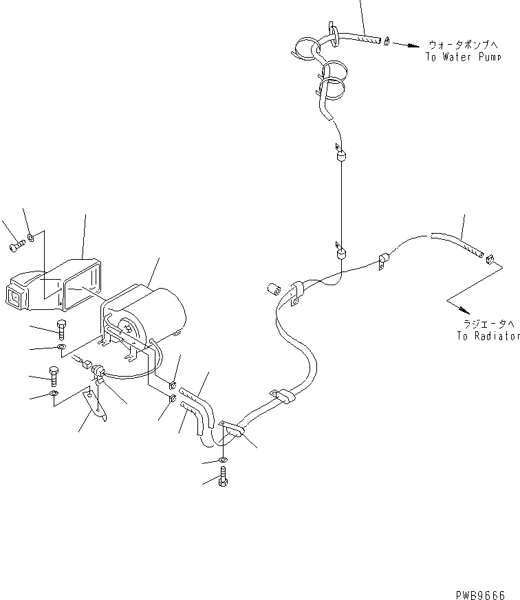 Excavators Komatsu / PC220-6 S/N 50001-UP(pc220-6c) / FLOOR FRAME (ELECTRIC GOVERNOR CONTROL) (CAR HEATER ? 2000KCAL)(#52852-)(211750 : K1110-17A7)