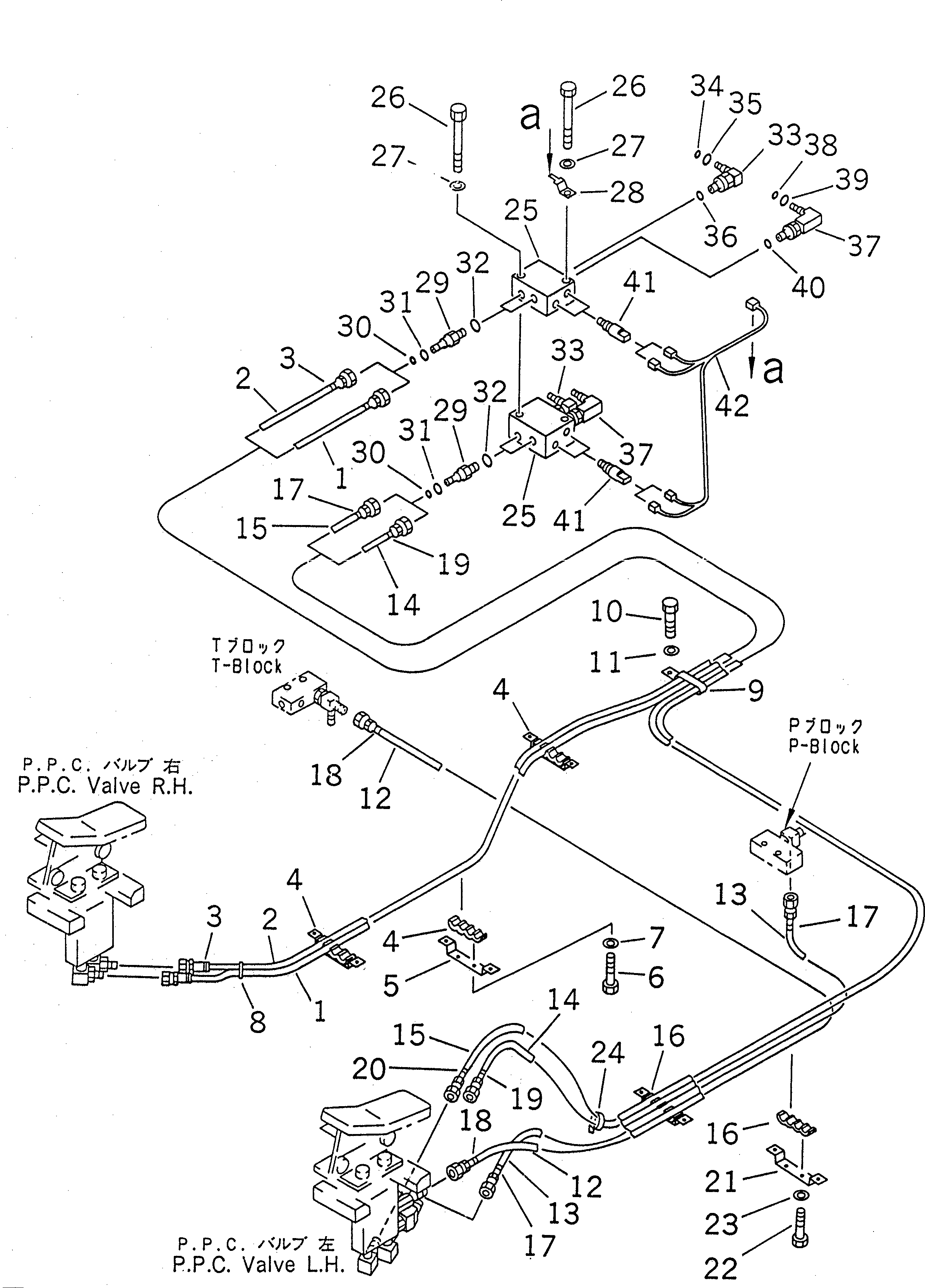 Excavators Komatsu / PC220-6 S/N 50001-UP(pc220-6c) / ATTACHMENT PPC LINE (PPC) (2 ACTUATOR)(#52741-52851)(212540 : K1540-01A2B)