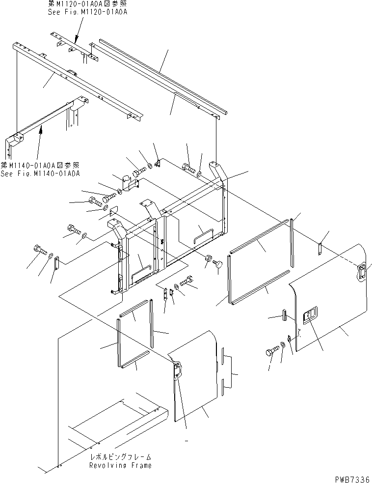 Excavators Komatsu / PC220-6 S/N 50001-UP(pc220-6c) / LEFT SIDE DOOR (DOOR) (MACHINE CAB)(#53025-)(240090 : M1130-01A0D)
