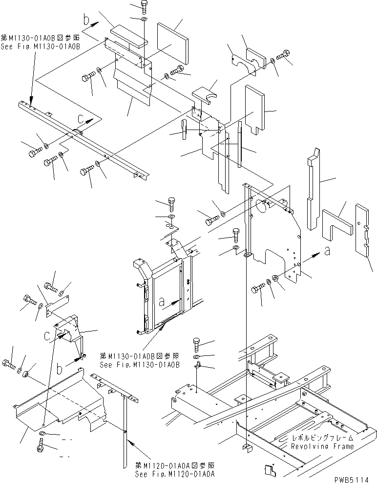 Excavators Komatsu / PC220-6 S/N 50001-UP(pc220-6c) / PARTITION (MACHINE CAB)(#52852-)(240260 : M1150-01A0C)