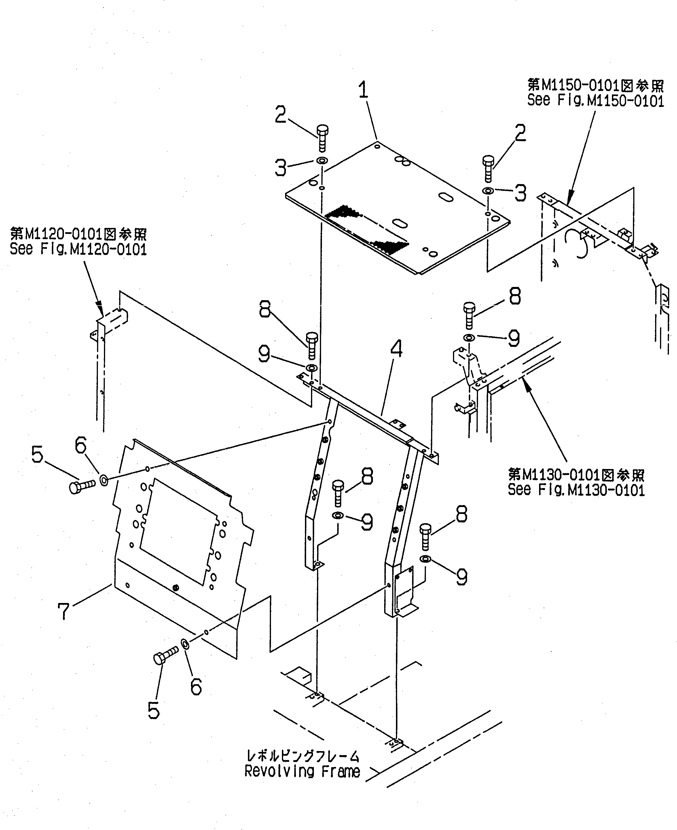Excavators Komatsu / PC220-6 S/N 50001-UP(pc220-6c) / PARTITION (WITH AIR CONDITIONER)(#52741-52851)(240310 : M1160-01A1A)