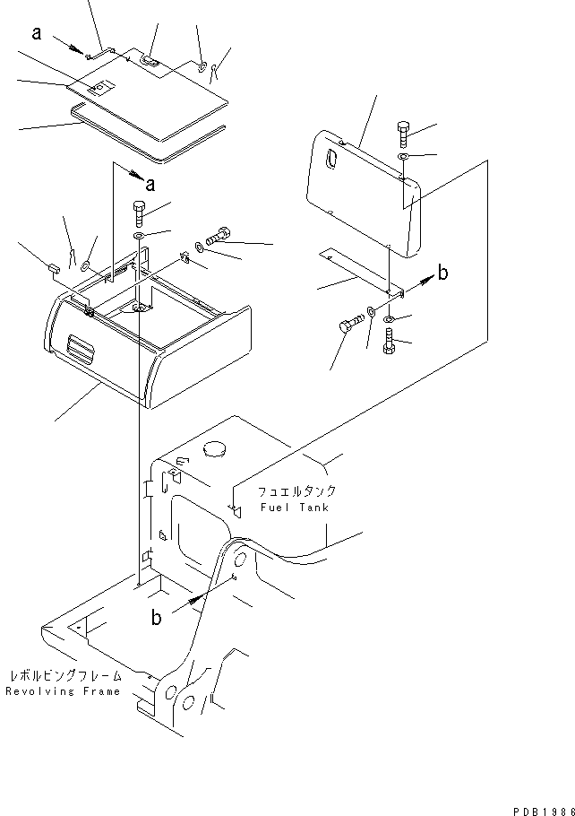 Excavators Komatsu / PC220-6 S/N 50001-UP(pc220-6c) / RIGHT SIDE CASE(#52741-52851)(240390 : M1220-01A0B)