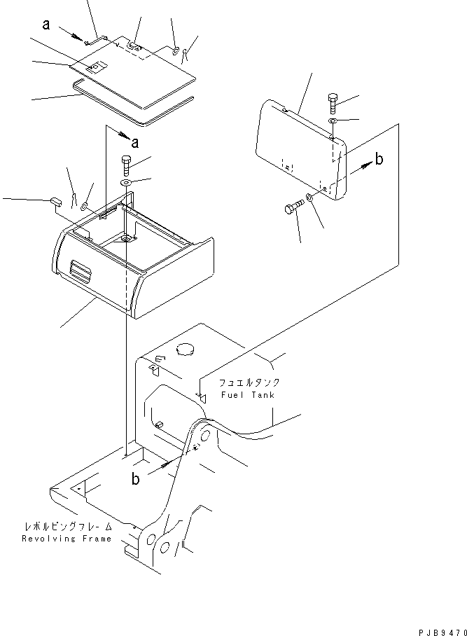 Excavators Komatsu / PC220-6 S/N 50001-UP(pc220-6c) / RIGHT SIDE CASE(#53562-)(240410 : M1220-01A0E)