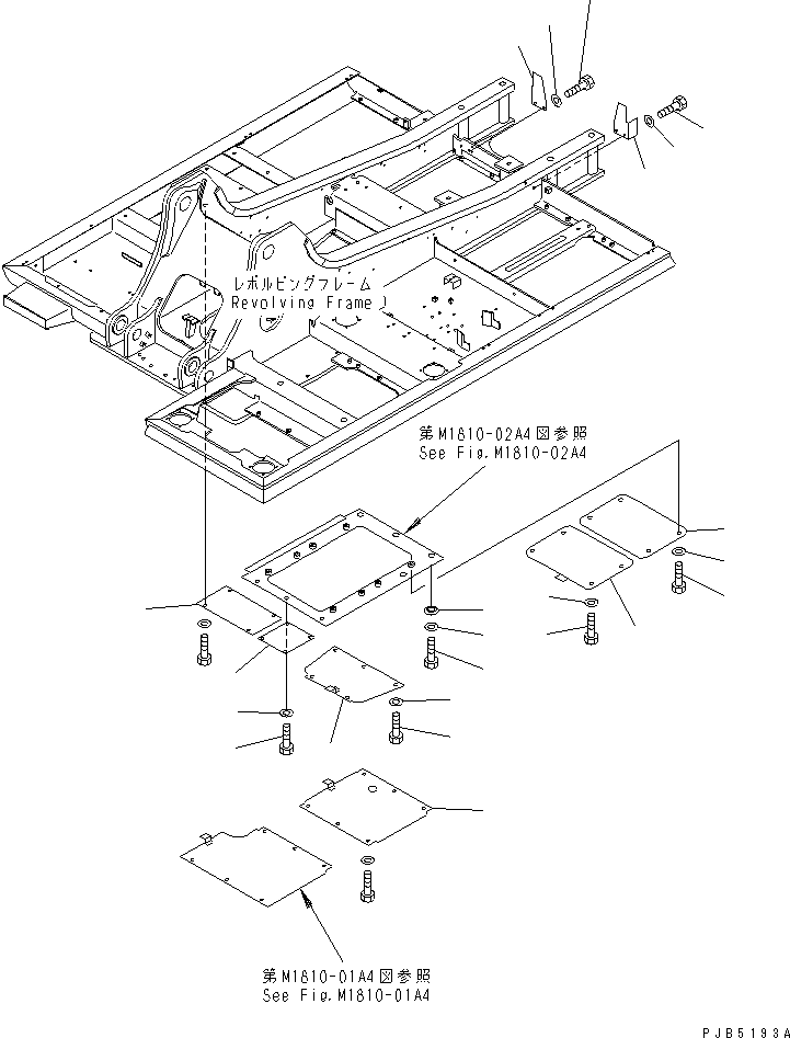 Excavators Komatsu / PC220-6 S/N 50001-UP(pc220-6c) / UNDER COVER (REVOLVING FRAME) (RIGHT SIDE) (HEAVY DUTY)(#56195-)(240670 : M1810-03A4)