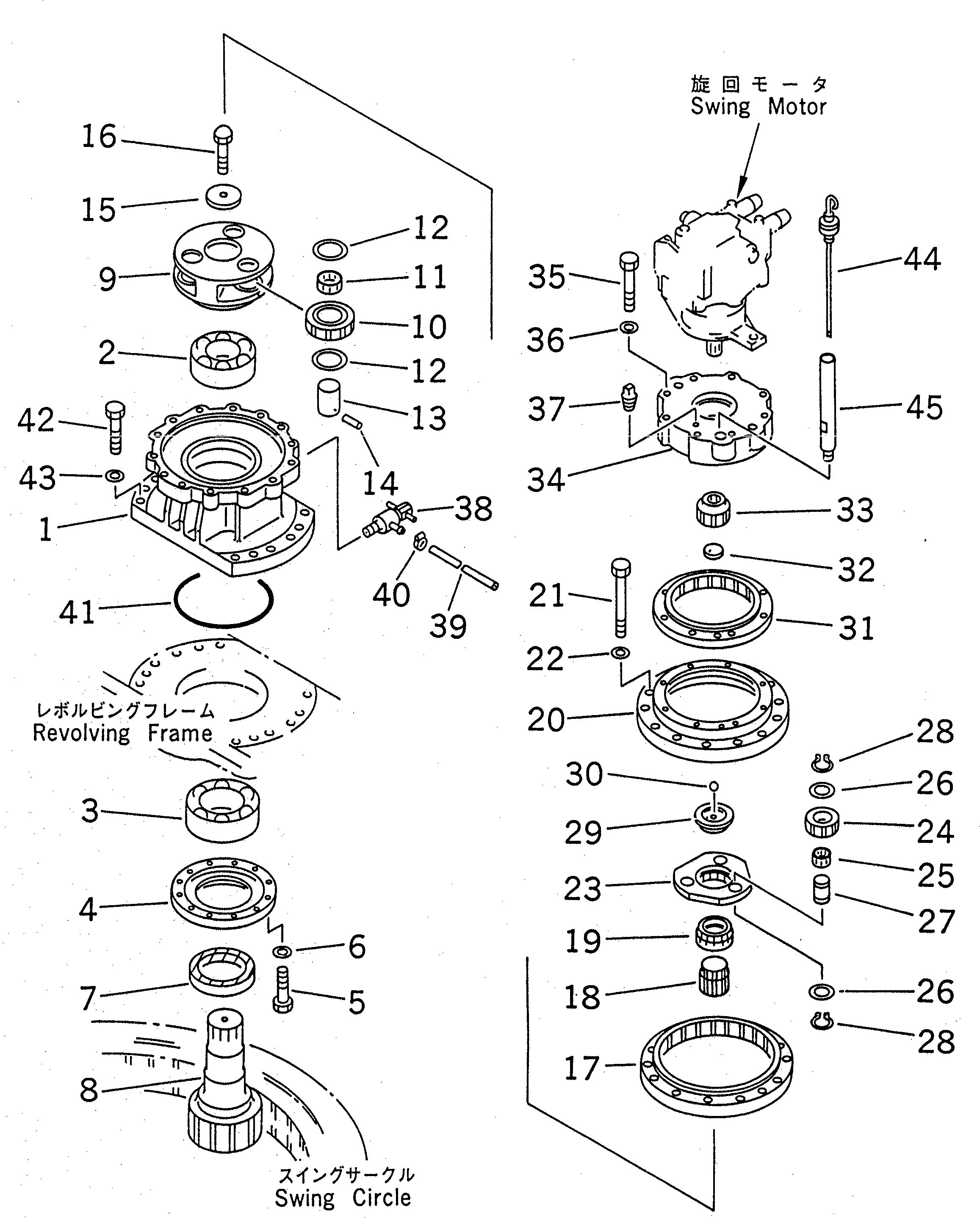 Excavators Komatsu / PC220-6 S/N 50001-UP(pc220-6c) / SWING MACHINERY(#52741-52851)(270030 : N1210-01A0A)