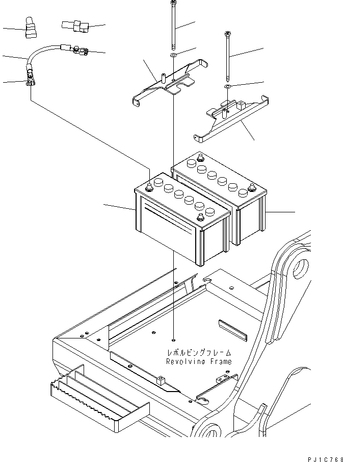 Excavators Komatsu / PC220-7 S/N 60001-UP (Overseas Version)(pc220-7c) / BATTERY (115E41R)(120010 : E0100-01A0)