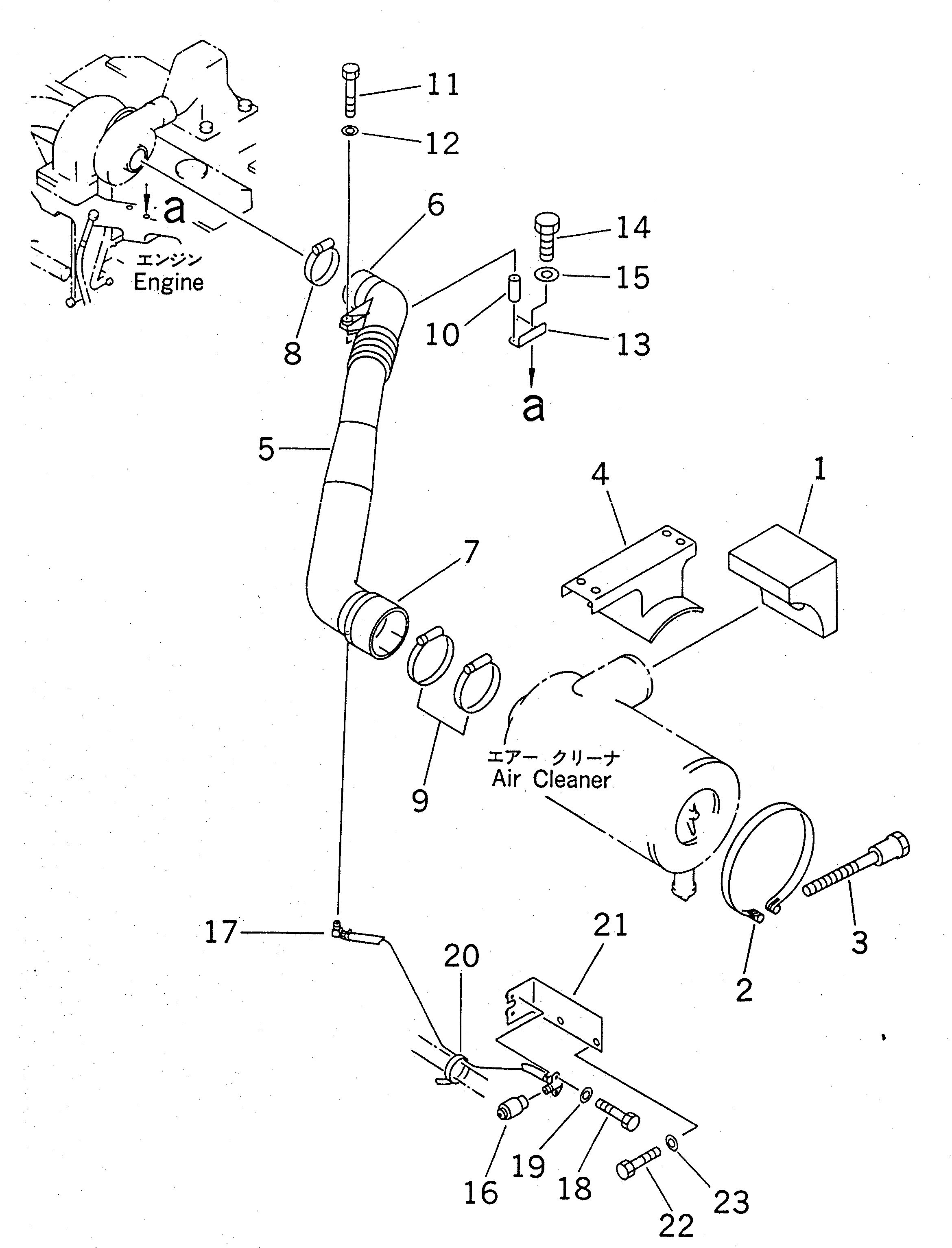 Excavators Komatsu / PC220LC-6Z S/N 50001-UP (Excel Spec.)(pc220l1c) / AIR CLEANER CONNECTION (FOR SINGLE ELEMENT)(#50310-52851)(030070 : B0200-01A2)
