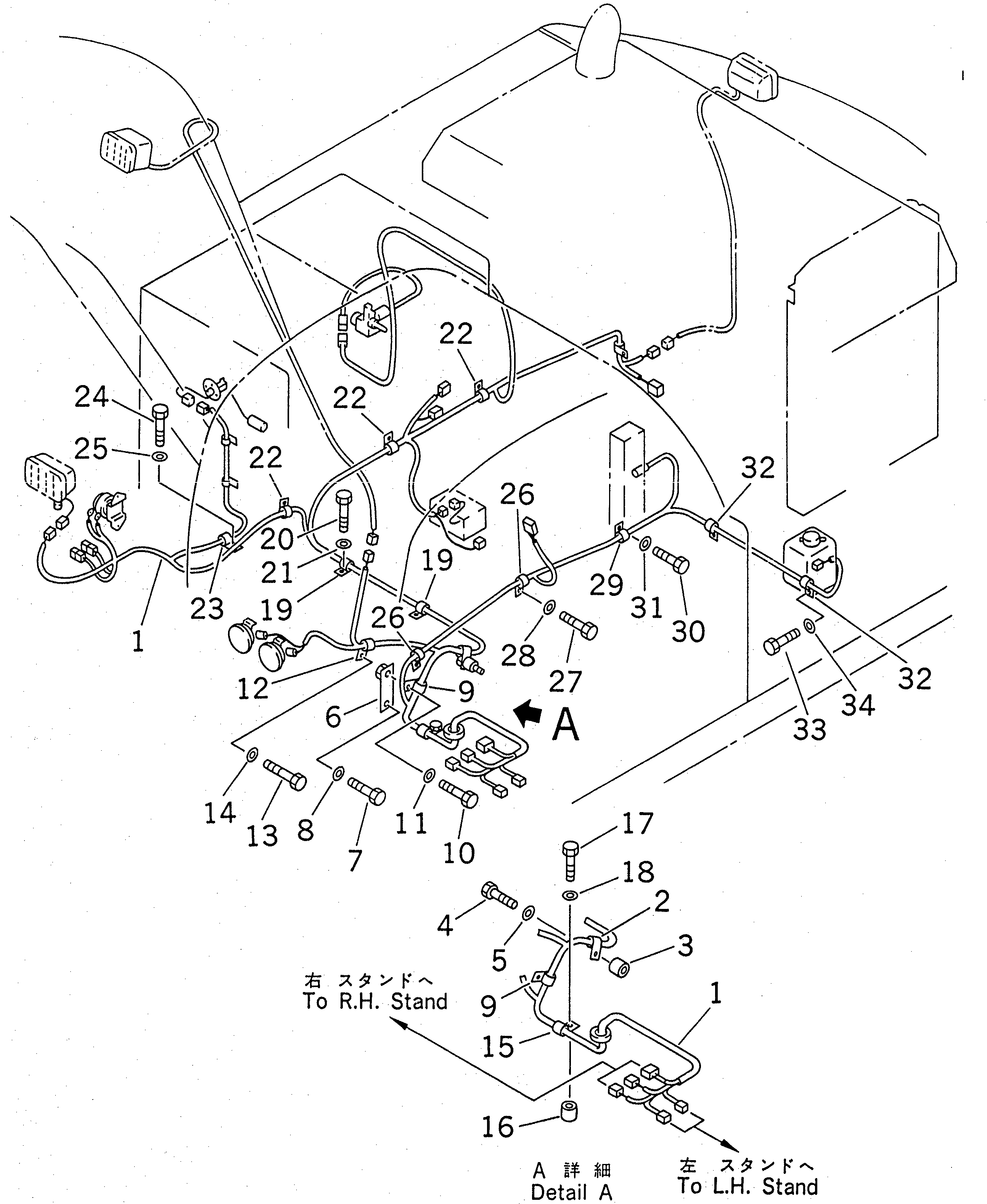 Excavators Komatsu / PC220LC-6Z S/N 50001-UP (Excel Spec.)(pc220l1c) / WIRING (MAIN HARNESS)(#50310-50703)(120110 : E0200-02A1)