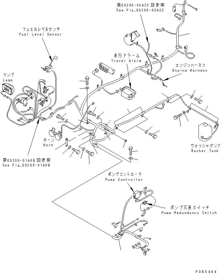 Excavators Komatsu / PC220LC-6Z S/N 50001-UP (Excel Spec.)(pc220l1c) / WIRING (MAIN HARNESS)(#52852-)(120130 : E0200-02A1B)