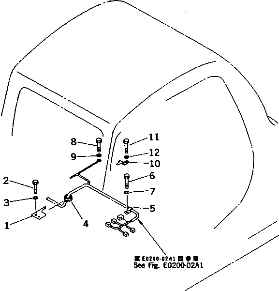 Excavators Komatsu / PC220LC-6Z S/N 50001-UP (Excel Spec.)(pc220l1c) / WIRING (CLAMP)(#50310-52851)(120200 : E0200-05A1)