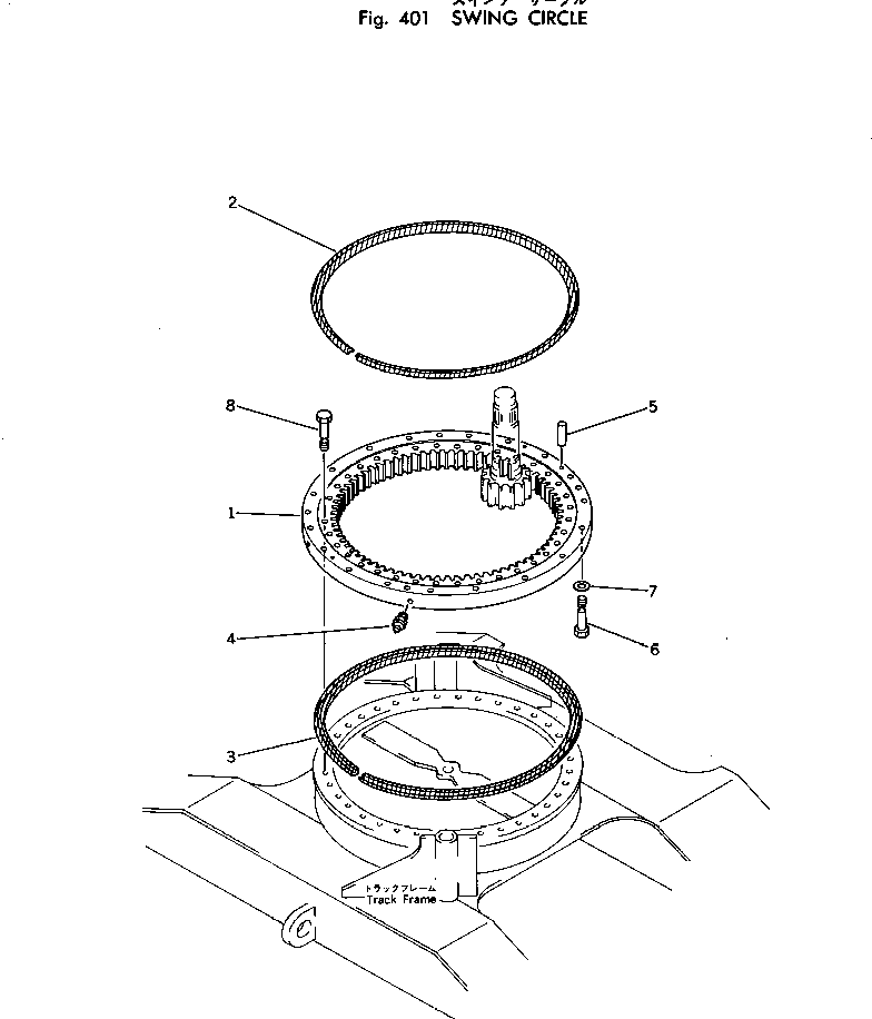 Excavators Komatsu / PC220LC-2 S/N 11001-UP(pc220l2c) / SWING CIRCLE(120010 : 401)