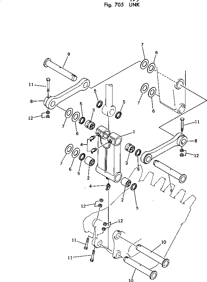 Excavators Komatsu / PC220LC-2 S/N 11001-UP(pc220l2c) / LINK(210040 : 705)