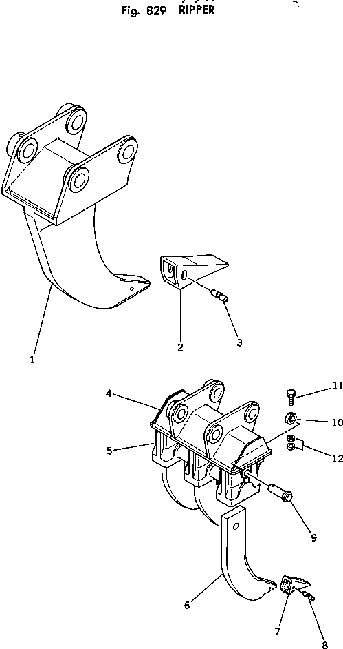 Excavators Komatsu / PC220LC-2 S/N 11001-UP(pc220l2c) / RIPPER(240170 : 829)