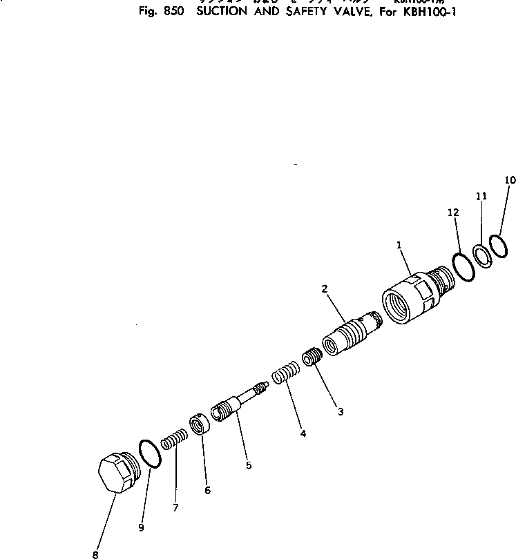 Excavators Komatsu / PC220LC-2 S/N 11001-UP(pc220l2c) / SUCTION AND SAFETY VALVE ? FOR KBH100-1(240320 : 850)