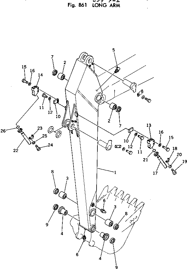 Excavators Komatsu / PC220LC-2 S/N 11001-UP(pc220l2c) / LONG ARM(240410 : 861)