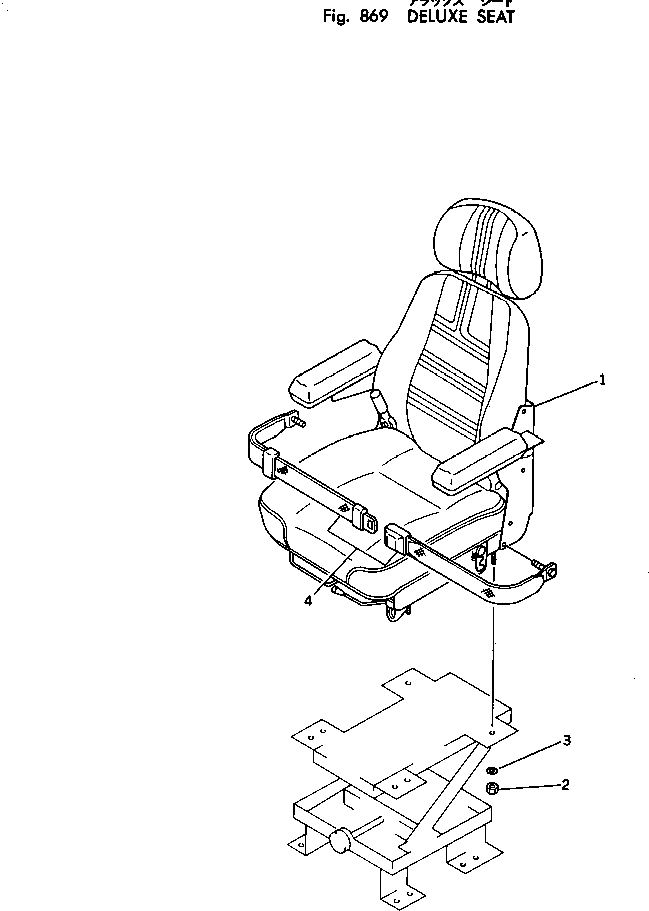 Excavators Komatsu / PC220LC-2 S/N 11001-UP(pc220l2c) / DELUXE SEAT(240480 : 869)