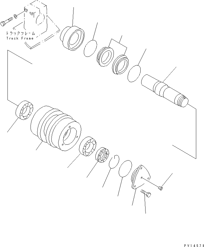 Excavators Komatsu / PC220LC-5C S/N 35001-UP (Custom Spec.)(pc220l3c) / CARRIER ROLLER(#36614-)(090110 : 3331A)