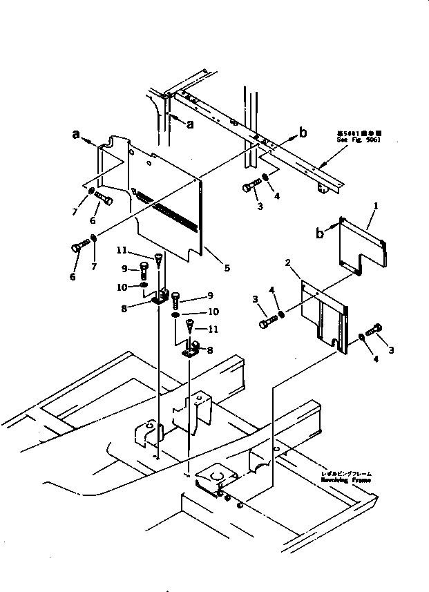Excavators Komatsu / PC220LC-5C S/N 35001-UP (Custom Spec.)(pc220l3c) / PARTITION PLATE(#35001-36613)(150130 : 5092)