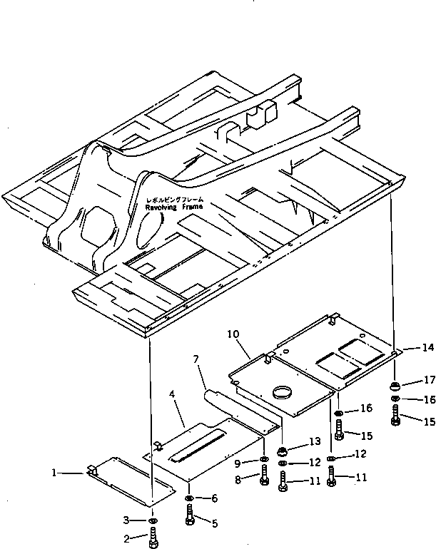 Excavators Komatsu / PC220LC-5C S/N 35001-UP (Custom Spec.)(pc220l3c) / UNDER COVER (FOR FRAME L.H.)(150180 : 5141)