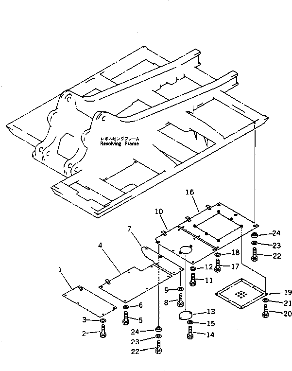 Excavators Komatsu / PC220LC-5C S/N 35001-UP (Custom Spec.)(pc220l3c) / UNDER COVER (FOR FRAME L.H.) (HEAVY DUTY)(150190 : 5142)