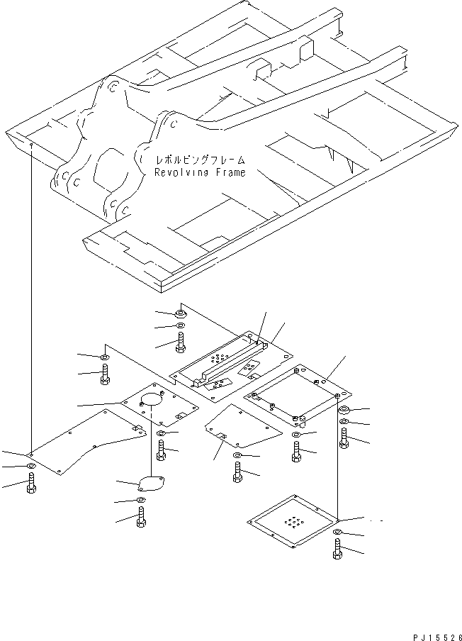 Excavators Komatsu / PC220LC-5C S/N 35001-UP (Custom Spec.)(pc220l3c) / UNDER COVER (FOR MAIN FRAME AND FRAME R.H.) (HEAVY DUTY)(#35001-36613)(150200 : 5156)