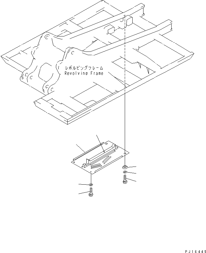Excavators Komatsu / PC220LC-5C S/N 35001-UP (Custom Spec.)(pc220l3c) / UNDER COVER (FOR FRAME R.H.)(150220 : 5158)