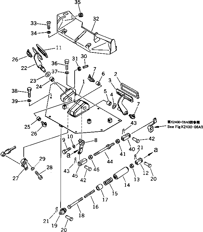 Excavators Komatsu / PC220LC-5C S/N 35001-UP (Custom Spec.)(pc220l3c) / FLOOR FRAME (FOR LONG LEVER CONTROL) (WITH AIR CONDITIONER)(#36614-)(150290 : 5177)