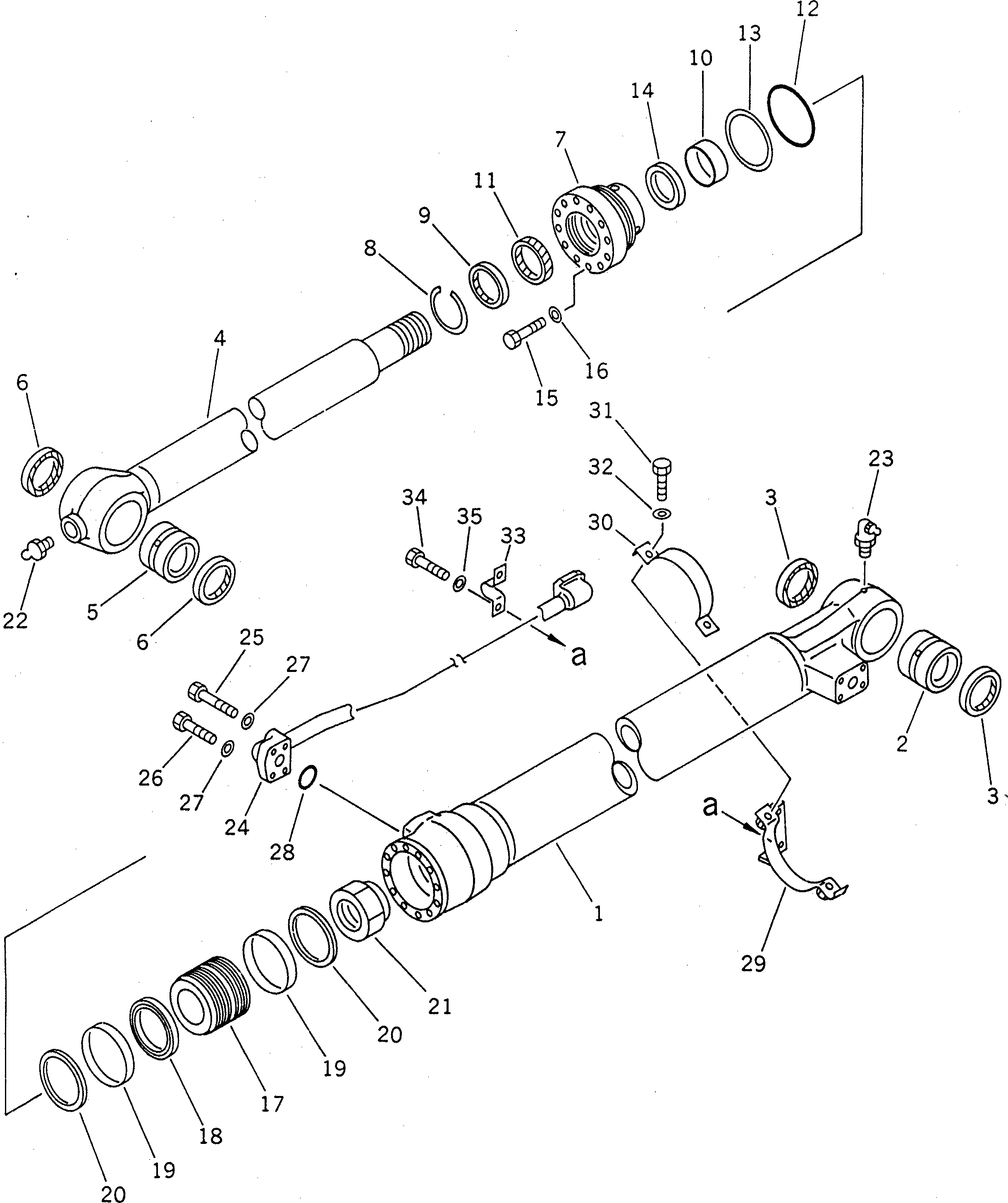 Excavators Komatsu / PC220LC-5C S/N 35001-UP (Custom Spec.)(pc220l3c) / BUCKET CYLINDER(210330 : 7581)