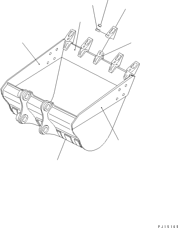 Excavators Komatsu / PC220LC-5C S/N 35001-UP (Custom Spec.)(pc220l3c) / BUCKET 1.1M3 ? 1400MM (VERTICAL PIN TYPE)(210430 : 7621)
