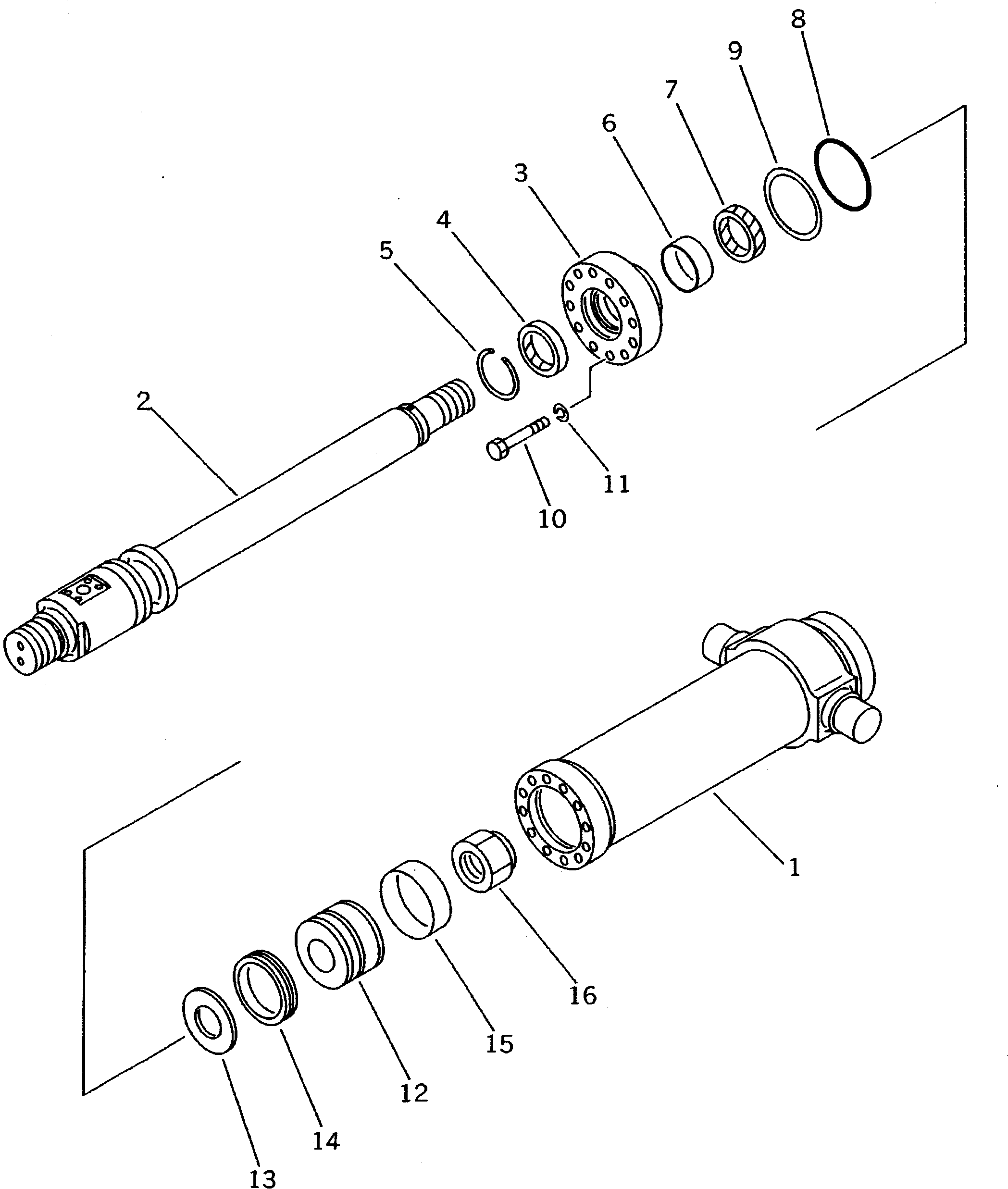 Excavators Komatsu / PC220LC-5C S/N 35001-UP (Custom Spec.)(pc220l3c) / CLAMSHELL CYLINDER(210540 : 7833)