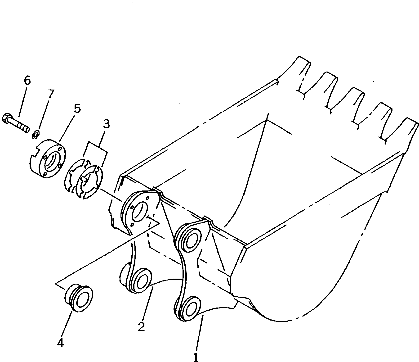 Excavators Komatsu / PC220LC-5C S/N 35001-UP (Custom Spec.)(pc220l3c) / BUCKET BRACKET (WITH ADJUSTING PLATE)(210710 : 7996)