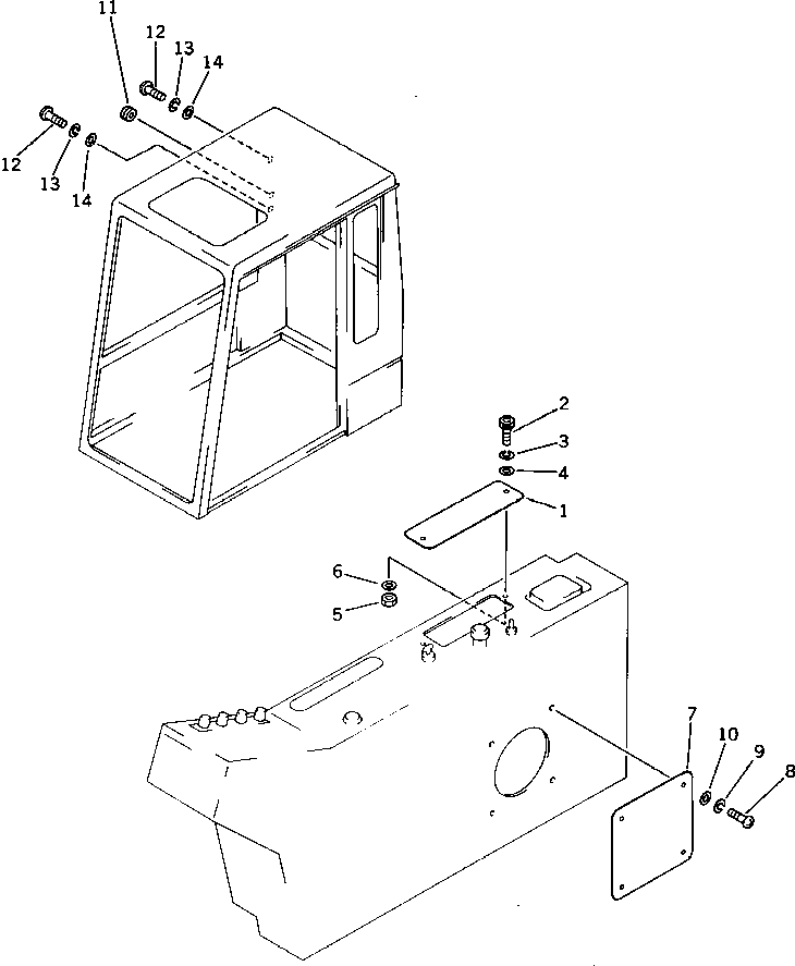 Komatsu parts book diagram for PC220LC-3 S/N 20001-UP: RADIO-LESS(#20001-20585)