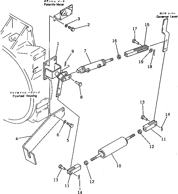 Komatsu parts book diagram for PC220LC-3 S/N 20001-UP: AUTO DECELERATION CYLINDER PIPING (1/2) (WITH AUTO DECELERATION)(#20001-21707)