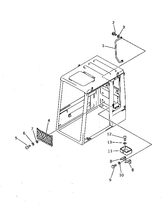 Komatsu parts book diagram for PC220LC-3 S/N 20001-UP: OPERATOR'S CAB (2/2) (REGULATION OF SWEDEN)(#20001-20361)