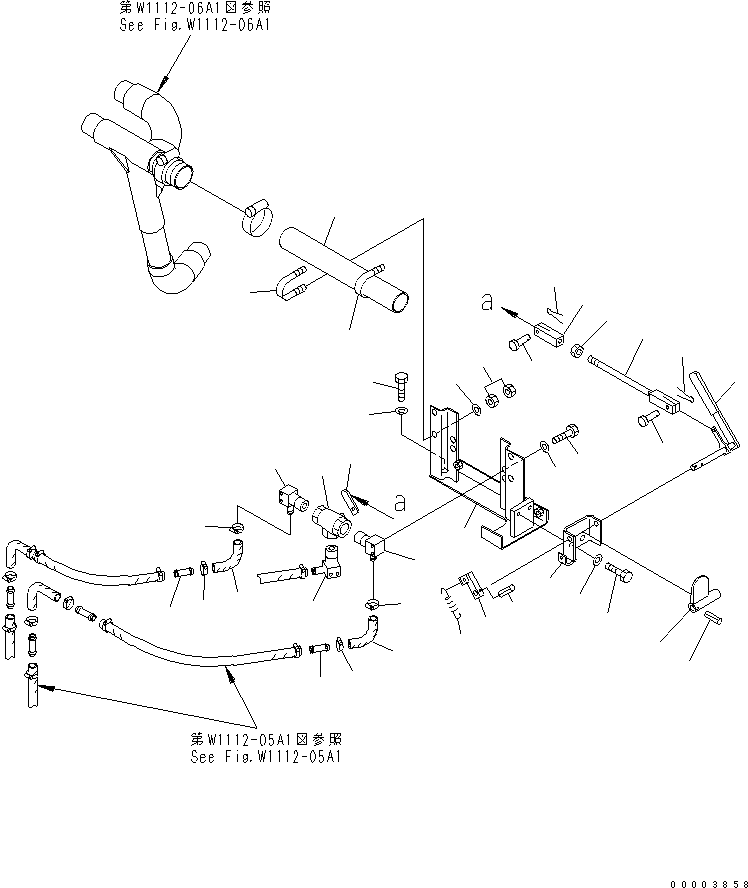 Excavators Komatsu / PC220LC-7 S/N 60001-UP (Overseas Version)(pc220l6c) / PRE HEATER (VALVE) (COLD WEATHER A SPEC.) (FOR CAB HEATER)(#60255-65000)(450090 : W1112-04A1)