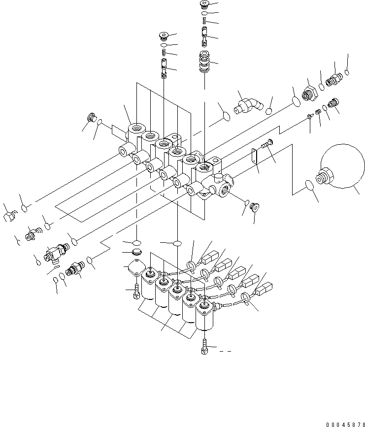 Excavators Komatsu / PC220LC-8 S/N 70001-UP (ecot3)(pc220l7c) / SOLENOID VALVE CIRCUIT (SOLENOID VALVE)(#70001-75227)(150460 : H1831-01A0)