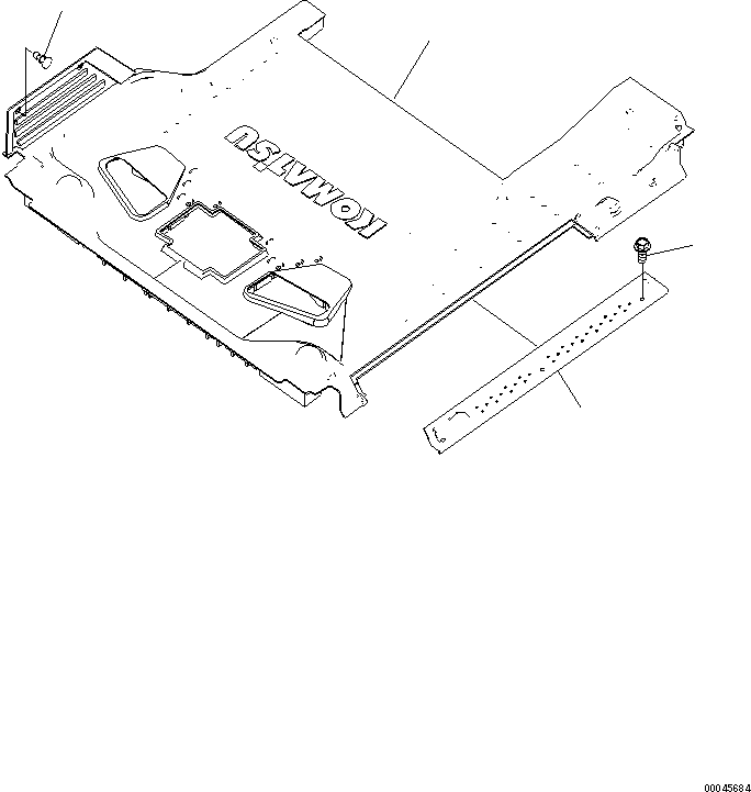 Excavators Komatsu / PC220LC-8 S/N 70001-UP (ecot3)(pc220l7c) / FLOOR MAT(#70001-75027)(210130 : K0310-01A0)