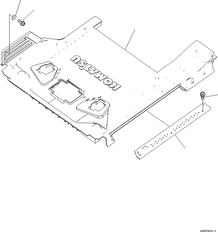 Excavators Komatsu / PC220LC-8 S/N 70001-UP (ecot3)(pc220l7c) / FLOOR MAT (FOR 2-ACTUATOR)(#75028-)(210180 : K0310-01A2A)