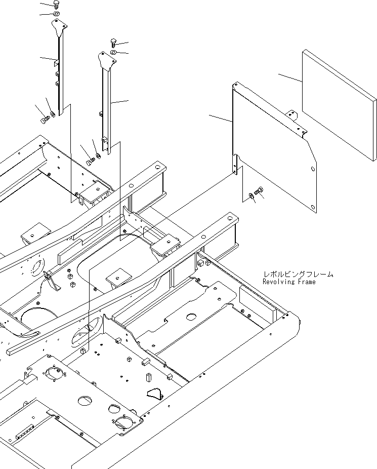 Excavators Komatsu / PC220LC-8 S/N 70001-UP (ecot3)(pc220l7c) / MACHINE CAB FRAME(240030 : M1120-01A0)