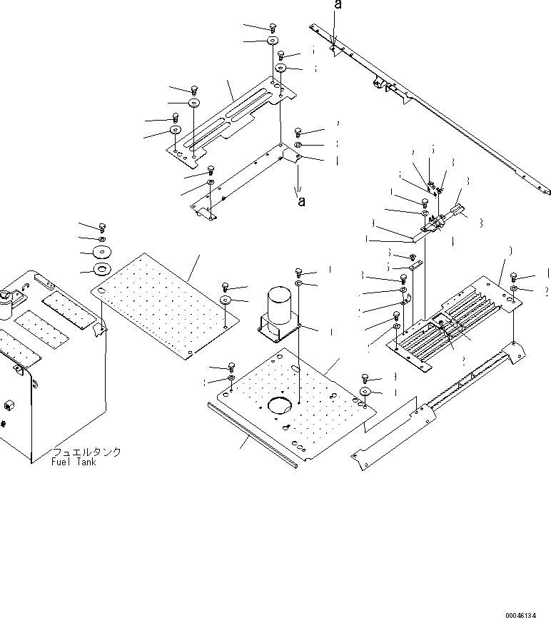 Excavators Komatsu / PC220LC-8 S/N 70001-UP (ecot3)(pc220l7c) / MACHINE CAB COVER (COVER) (WITH PRE CLEANER)(#70001-70107)(240200 : M1210-01A2)