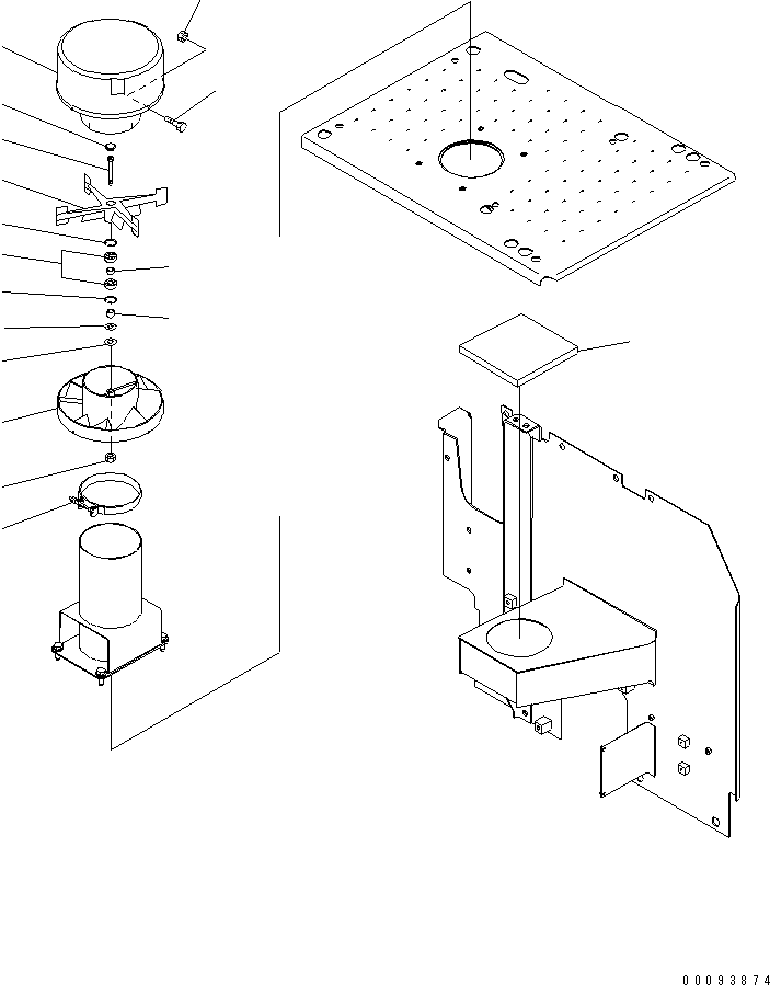 Excavators Komatsu / PC220LC-8 S/N 70001-UP (ecot3)(pc220l7c) / MACHINE CAB COVER (PRE CLEANER) (WITH PRE CLEANER)(#75228-)(240240 : M1210-02A2A)