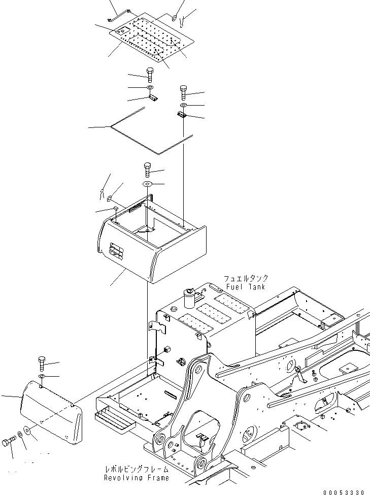 Excavators Komatsu / PC220LC-8 S/N 70001-UP (ecot3)(pc220l7c) / BATTERY CASE(#70108-)(240260 : M1220-01A0A)