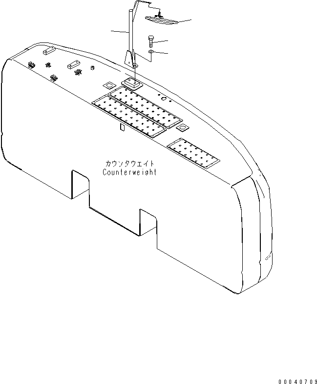 Excavators Komatsu / PC220LC-8 S/N 70001-UP (ecot3)(pc220l7c) / REAR VIEW MIRROR (FOR COUNTER WEIGHT)(240310 : M1430-01A0)