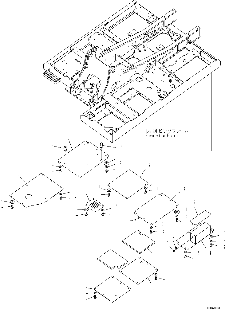 Excavators Komatsu / PC220LC-8 S/N 70001-UP (ecot3)(pc220l7c) / UNDER COVER(#70001-75202)(240370 : M1810-01A0)