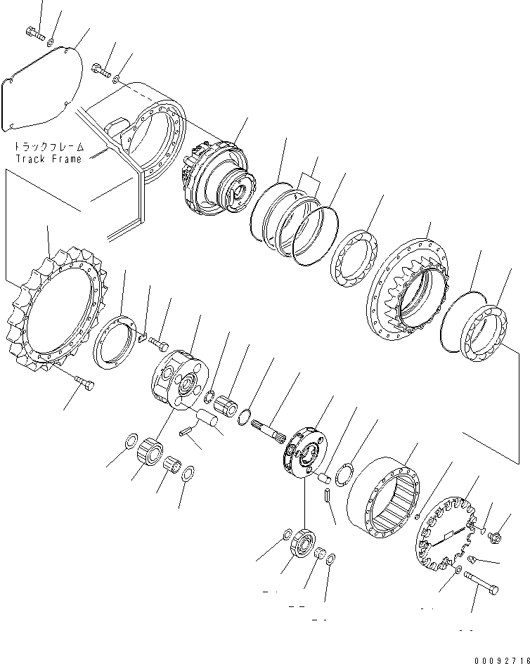Excavators Komatsu / PC220LC-8 S/N 70001-UP (ecot3)(pc220l7c) / FINAL DRIVE(300020 : P1210-01A0)