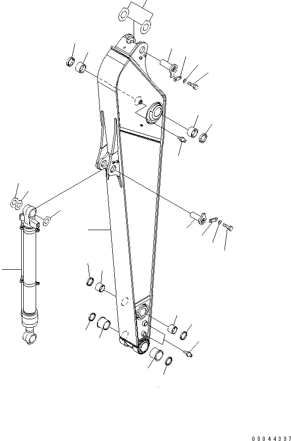 Excavators Komatsu / PC220LC-8 S/N 70001-UP (ecot3)(pc220l7c) / ARM (3.0M) (HEAVY DUTY) (500 HOURS GREASING TYPE)(360280 : T1200-01A8)