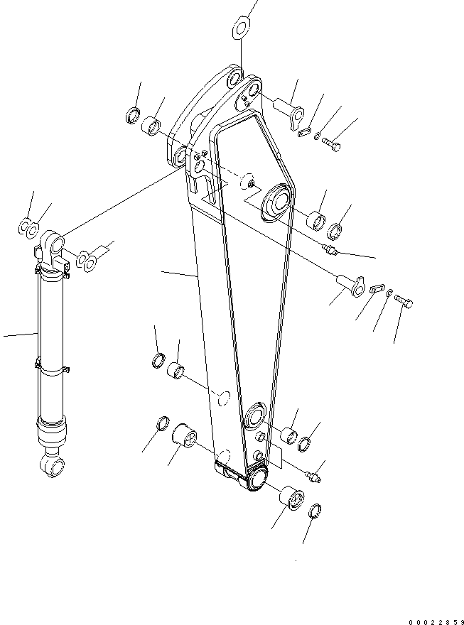 Excavators Komatsu / PC220LC-8 S/N 70001-UP (ecot3)(pc220l7c) / ARM (2.0M) (500 HOURS GREASING TYPE) (FOR SOUTH AFRICA)(360360 : T1200-01B9)